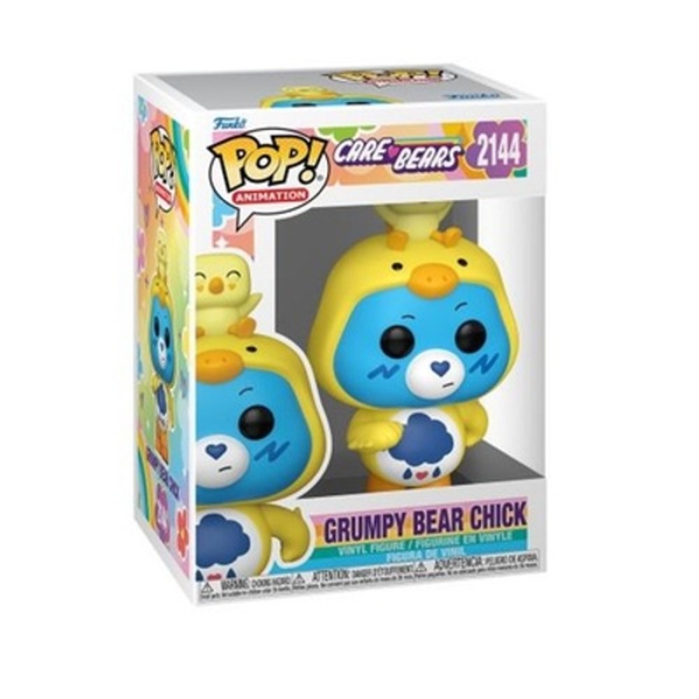 Funko Pop Animation Care Bears Grumpy Bear Chick Vinyl Figure 2144 Yellow Blue